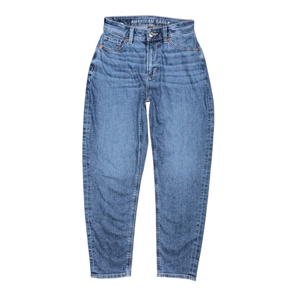 American Eagle Women’s Stretch Mom Jeans Medium Blue Wash Size 000